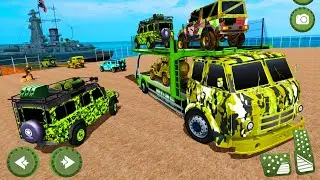 US Army😲 Vehicle Driving Transporter Truck - 💥Cargo Airplane Simulator 2021 - Android GamePlay