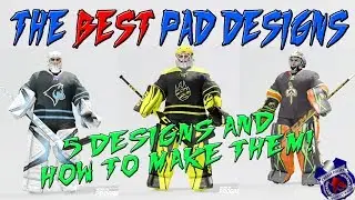 NHL 18 - The BEST Goalie Pad Designs and How to Make Them