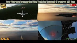 Navy Phantoms Intercepting MiGs That Are Hunting A-6 Intruders DCS Nam