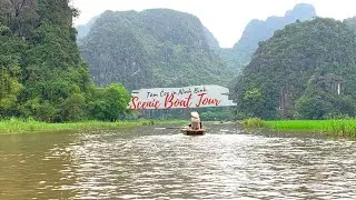 Scenic boat tour of Tam Coc in Ninh Binh