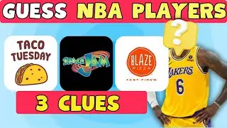 Guess NBA Players in 5 seconds Using 3 Clues! Lebron James, Steph Curry, Victor Wembanyama, KD, Kobe