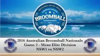 2016 Australian Broomball Nationals - Mens Elite M2 - NSW1 vs NSW2