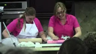 Bronwen Weber's Team Using the Caketrick Fondant Roller