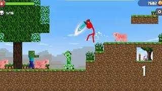 Stickman vs Craftsman Gameplay for-Android All Boss Fight 