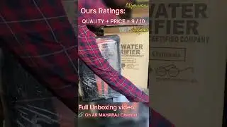 💧AQUA D PURE 4 in 1 Copper RO Water Purifier |✨ Rating and Review #shorts