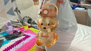 Unboxing with Wen and Aj || Cute Bear Water Bottle || so Cute!!!