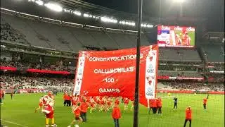 Sydney Swans enter the MCG, 8th May 2021 || Swans V Demons || Retro