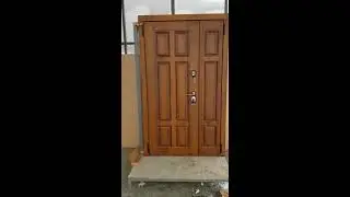 Дверь панель-панель ФЛ-615 с МДФ-наличником 2-х створчатая