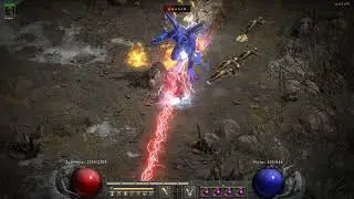 D2R Diablo 2 - Сорка против Убер Дьябло / Sorceress vs Uber Diablo