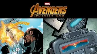 Avengers Infinity War Post Credit Scene -Nick calls Captain Marvel for help