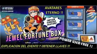 Explicación del Evento Jewel Fortune Box (Power User Free !!) Junio 2025 - Gunbound GGH (Gravity)