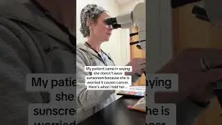 Sunscreen doesn't cause cancer. For everything else I told her, check the description. #sunscreen