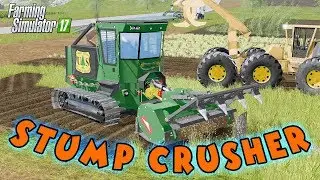 GALOTRAX 800 Станок для пней с новыми полями -Farming Simulator 2017 Mods