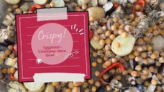 🔥 Eggplant&ndash;Chickpea Sheet Pan Bowl 5 Ingredients!  Cozy, Crispy & Vegan Glow Dinner