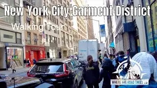 [4K] New York City Garment District Walking Tour