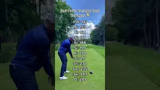 AVERAGE DISTANCES FOR A GOLF PRO #golfshorts