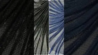 Net Lycra Embroideries || Multicolor || Width 44