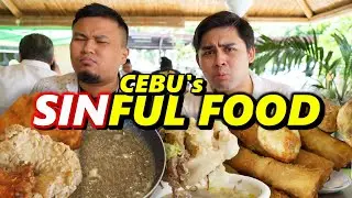 Sinful Cebu Street Food! Putok Batok Tuslob Buwa (Pig Brain) and Ginabot (Chicharong Bulaklak)