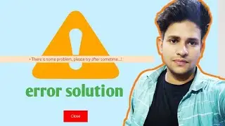 &bull; There is some problem, please try after sometime uti pan card site problem / csc  site #pancard