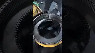 Indian Mining Front brake disassembling for replacement of oil leak between brake and wheel bearing.