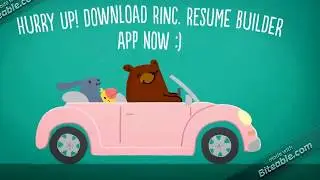 Rinc. Resume Builder Promo