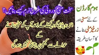 How to make best soil media for plants.Make soft rich soil media free of cost at home.