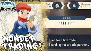How To Wonder Trade In Pokemon Legends Arceus