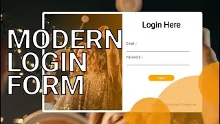 How to make a login form| Responsive | Modern Login Form Tutorial | HTML5 | CSS3 | Techy Programmers