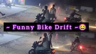  Bike Drift Funny Moments | Crazy Rider Fails & Fun Stunts 🏍️💨 #bike #drift #driving 