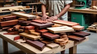 Mesmerizing! Watch Scrap Wood Transform into Elegant Coffee Table Art