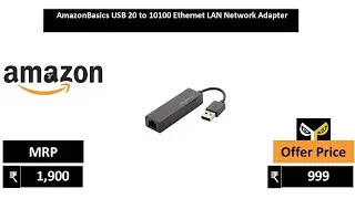 AmazonBasics USB 20 to 10100 Ethernet LAN Network Adapter