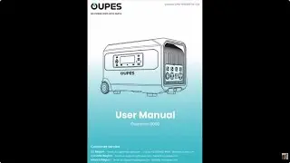 OUPES Guardian 6000 Power Station (((((Owner's Manual)))))