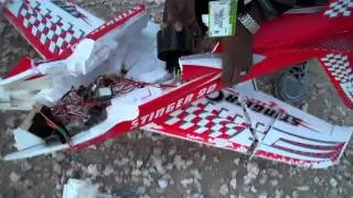 Crash of a RC Stinger 90 Jet @ McCool RC Field 11-20-14