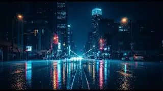 Midnight Rain Ambience 🌙 | Deep Sleep & Insomnia Relief | Dark Screen