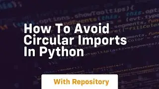 how to avoid circular imports in python