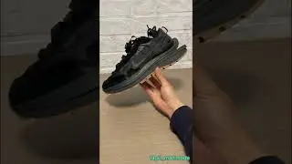 Nike &times; Sacai Vapor Waffle Black Gum short detail movie #shorts
