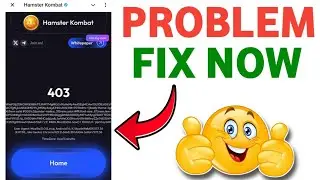 Hamster Kombat : 403 Problem Fix | Home Problem in Hamster Kombat
