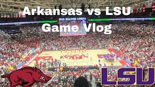 Arkansas VS LSU Game Vlog 🏀