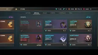 Spending Insignias for costume and pose chests Shadow Fight Arena SFA SF4