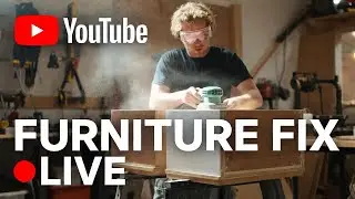 LIVE Furniture Restoration 🔨 | Priming &rarr; Painting + New Shop Heater Test