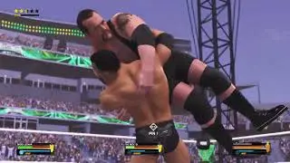 🔥 Рок против Брока Леснара против Биг Шоу | Эпичный тройной бой в WWE 2K25! 💪🐂 #WWE2K25 #ytshorts