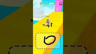 Scribble rider new update game level 3 Gaming section #shorts
