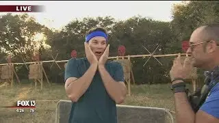 Spartan Race spear throw gone wrong