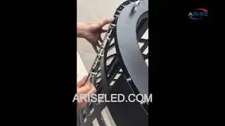 Adjustable magnetic column magnetic strip arc circular 360 degree LED soft module suspension hoistin
