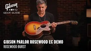 Gibson Modern Collection acoustic guitars: Gibson Parlor Rosewood EC demo