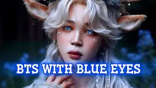 BTS with Blue Eyes 👀🔵 || K-pop Fan MV 💜💜