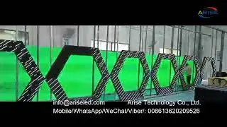 Pantalla LED #PantallaLED #ariseled,90 degree right angle indoor and outdoor LED display,  curved