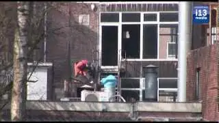 Verpauperd pand aan de Heuvelring in Tilburg, gaat plaats maken voor een nieuwe straat.