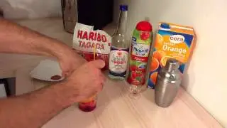 Faire un cocktail Tagada Orange - Cocktail impressionnant