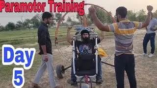 Paramotor training Day 5 in India | How to check your paramotor | how to control paramotor in India